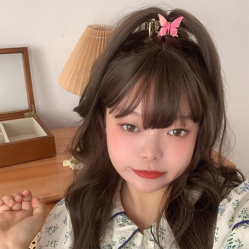 Kẹp tóc HAIMEIKANG đính hạt ngọc trai hình quả cherry thời trang