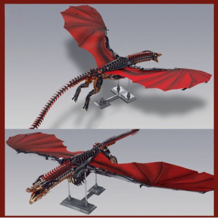 Đồ chơi lắp ráp Super 18k Game Of Thrones Dragon Mother Black Death Balerion Mô hình Non Lego Brick