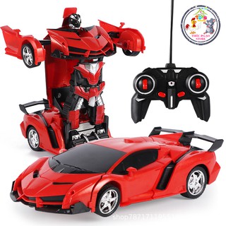 Xe oto điều khiển từ xa biến hình Robot