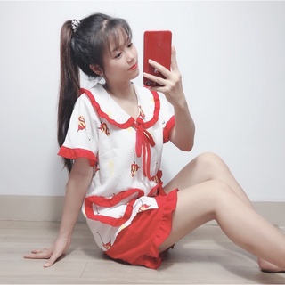 Đồ ngủ tiểu thư bộ ngắn