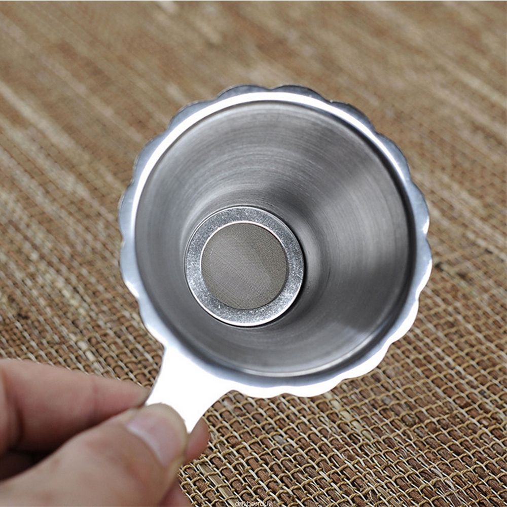 Phễu Lọc Trà Bằng Thép Không Gỉ Có Thể Tái Sử Dụng Mới