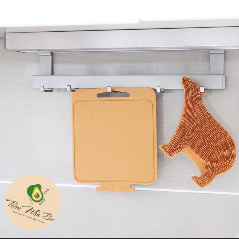 Miếng rửa dụng cụ ăn dặm cho bé Designnku hình gấu, đồ rửa chén bát cho bé