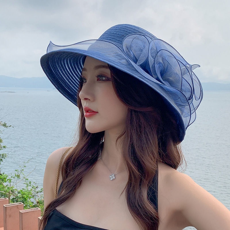 Nón Vành Chống Nắng Thoáng Khí Viền To Phong Cách Phương Tây Thời Trang Mùa Hè Mới Cho Nữ