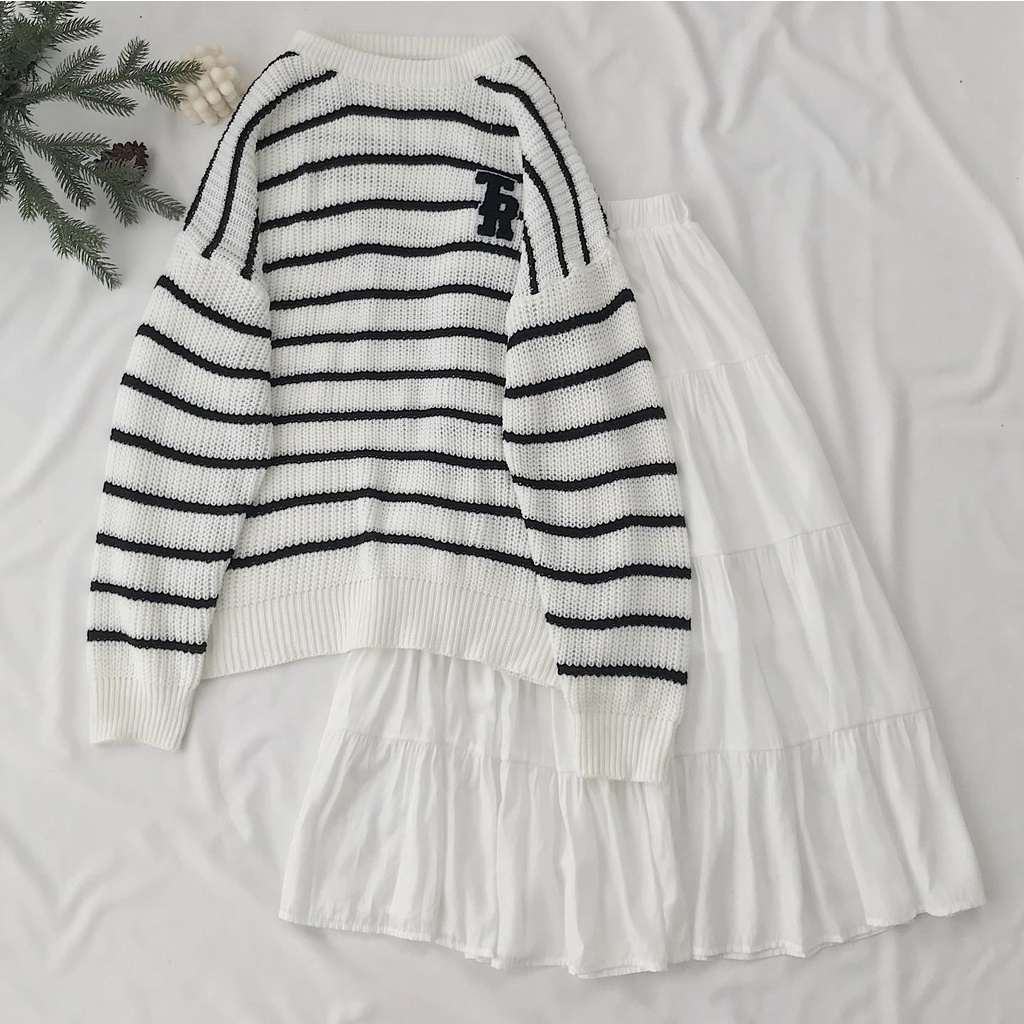 Chân Váy Nữ Dài Qua Gối JEMCLOSET Style Hàn Dáng Chữ A Chất Voan Lụa 2 Lớp Mềm Mịn Mio 3360