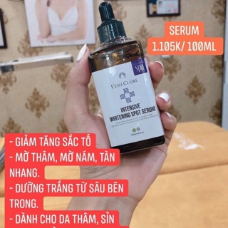 Serum trắng da giảm thâm  nám Leau Claire Spot