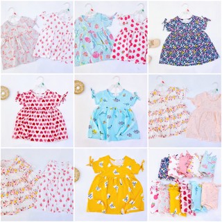 Váy babydoll thắt nơ tay 10-22kg