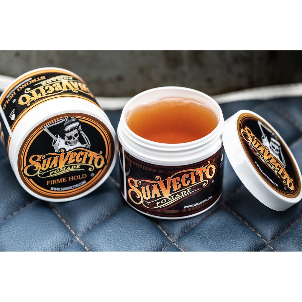 Sáp Vuốt Tóc Nam SUAVECITO Firme (Strong) Hold Pomade 113Gr + Xịt Dưỡng Tóc AZENMAN Parana 20ml + Lược Chải Tóc Pomade