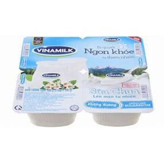 Lốc 4 hộp sữa chua không đường Vinamilk