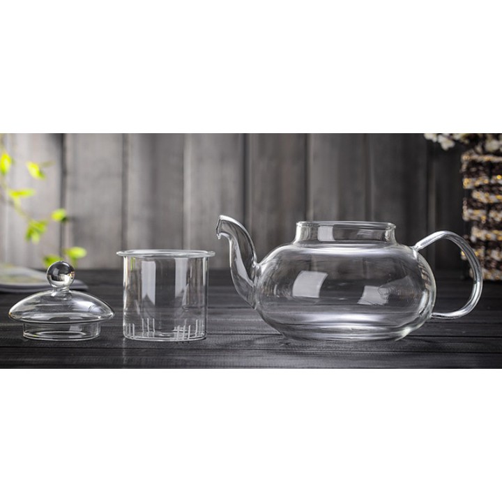 Bộ ấm pha trà ⚡𝐅𝐑𝐄𝐄 𝐒𝐇𝐈𝐏⚡ và châm trà 6 chén kèm đế nến châm trà chịu nhiệt dung tích 600ml