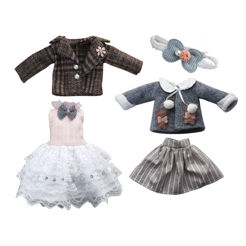 Đầm Công Chúa Kèm Nón Xinh Xắn Dành Cho Búp Bê 30CM