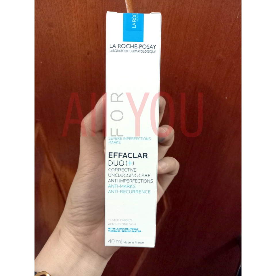 [CHÍNH HÃNG CÓ TEM] La Roche Posay Effaclar Duo+ 40mL - Kem Dưỡng Giúp Giảm Mụn, Ngăn Ngừa Vết Thâm.