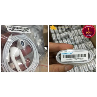 [Free Ship] Tai nghe Iphone 6s Zin + cáp iphone foxconn- Bảo hành 6 tháng( 1 đổi 1)