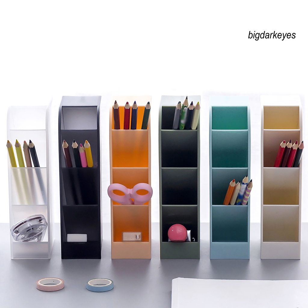 Hộp Đựng Bút / Cọ Trang Điểm Để Bàn Ốp