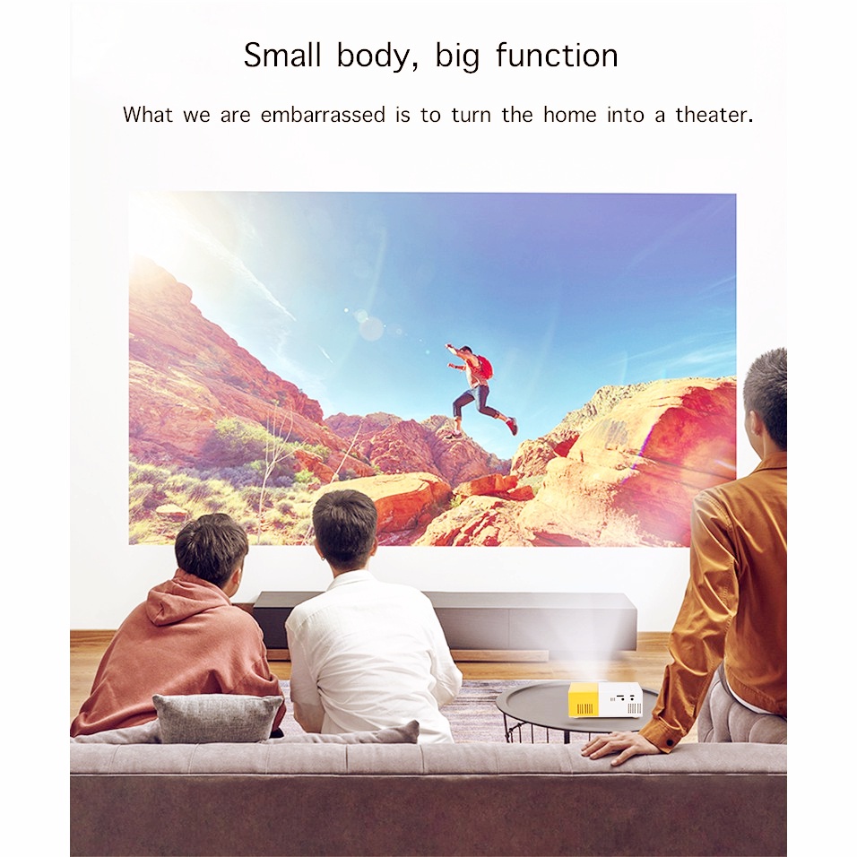 Máy chiếu nhỏ mini YG300 Máy chiếu phim ngắn ngắn Gia đình Xem phim