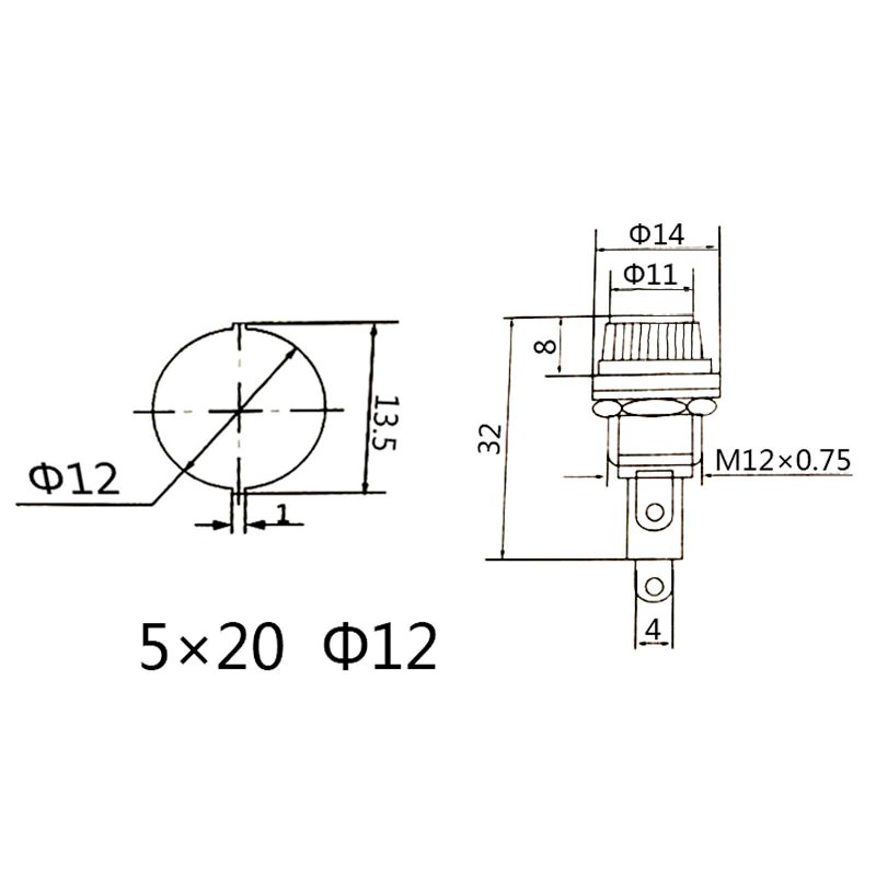 Giá đỡ cầu chì ống thủy tinh