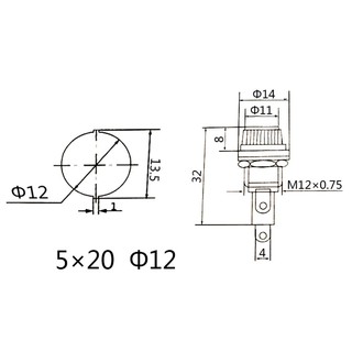 Giá đỡ cầu chì ống thủy tinh