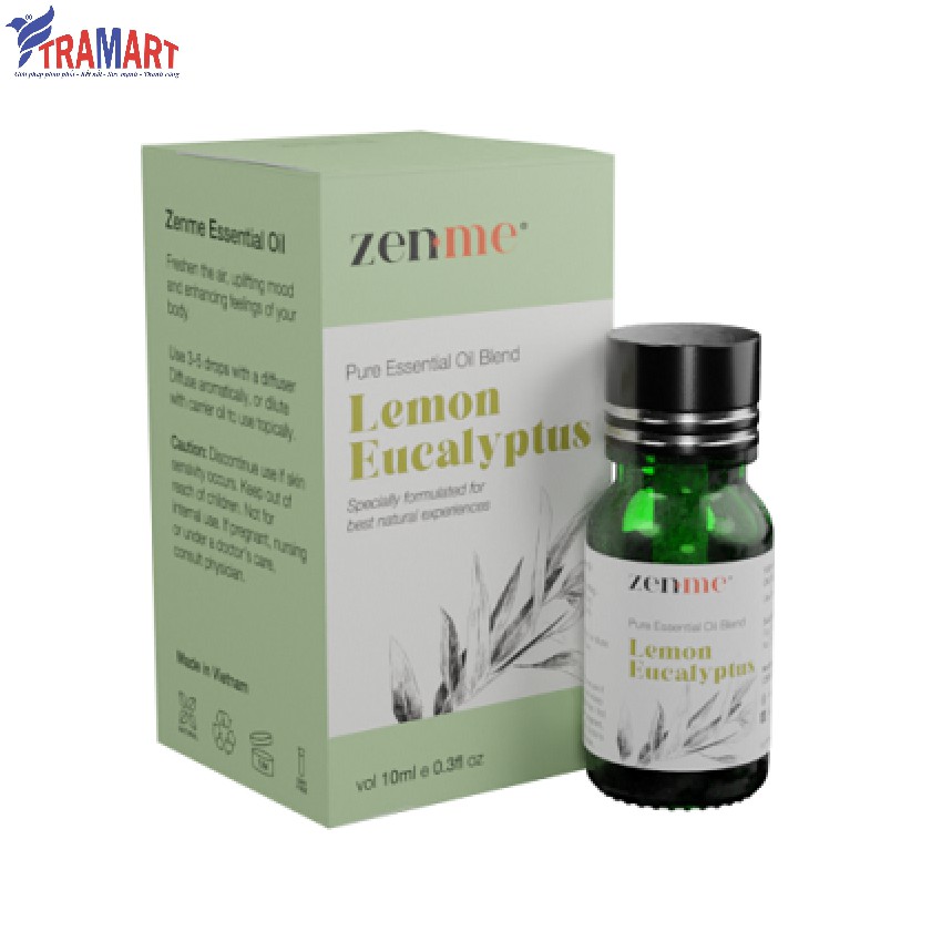 Lọ tinh dầu thiên nhiên Organic Zenme ZEN2008 10ml Lemon Eucalyptus (Bạch Đàn Chanh)