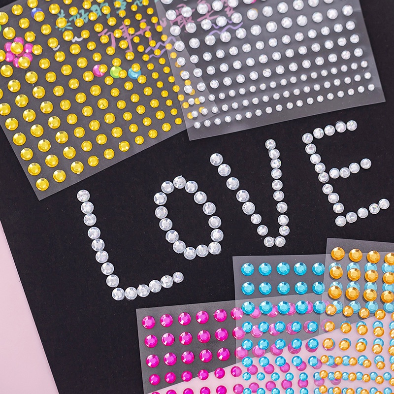 Miếng Dán Trang Trí Điện Thoại Bằng Acrylic Đính Đá Pha Lê Hình Chữ Thập Độc Đáo DIY