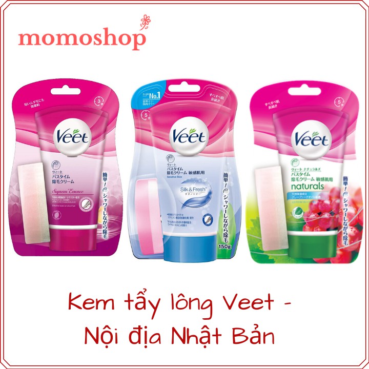 [Hàng Nhật] Kem tẩy lông Veet Nội địa Nhật Bản dùng được khi tắm