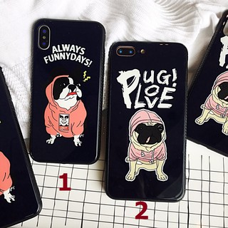 ỐP lưng Kính hình chó Pug IPhone 6 / 6s