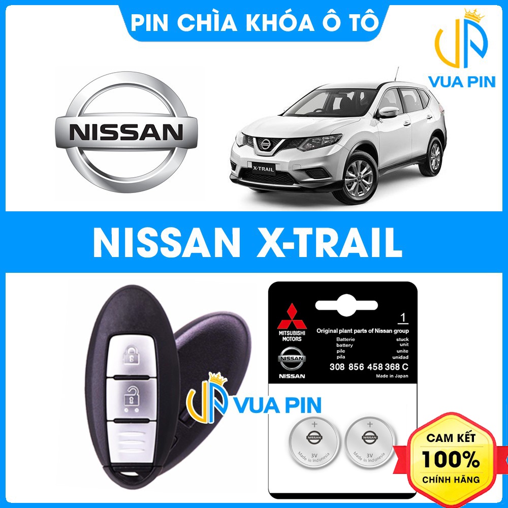 Pin chìa khóa ô tô Nissan X-Trail chính hãng Nissan sản xuất tại Indonesia 3V Panasonic