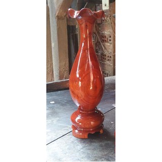 Một cái lục bình gỗ tràm cao 50cm x 14cm