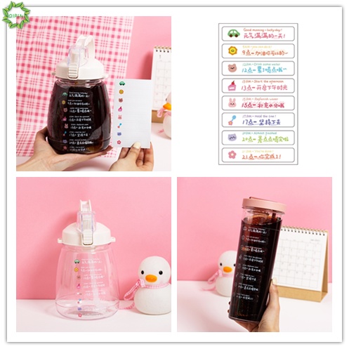 Nhãn dán bình nước bằng PVC trong suốt đơn giản chống nước DIY