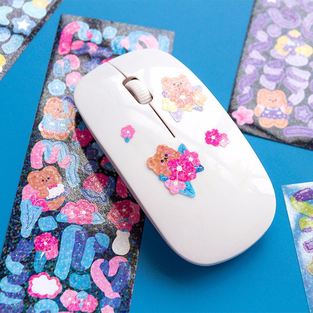 Set 2 Tấm Sticker Dán Trang Trí Sổ Tay DIY Hình Hoạt Hình Dễ Thương