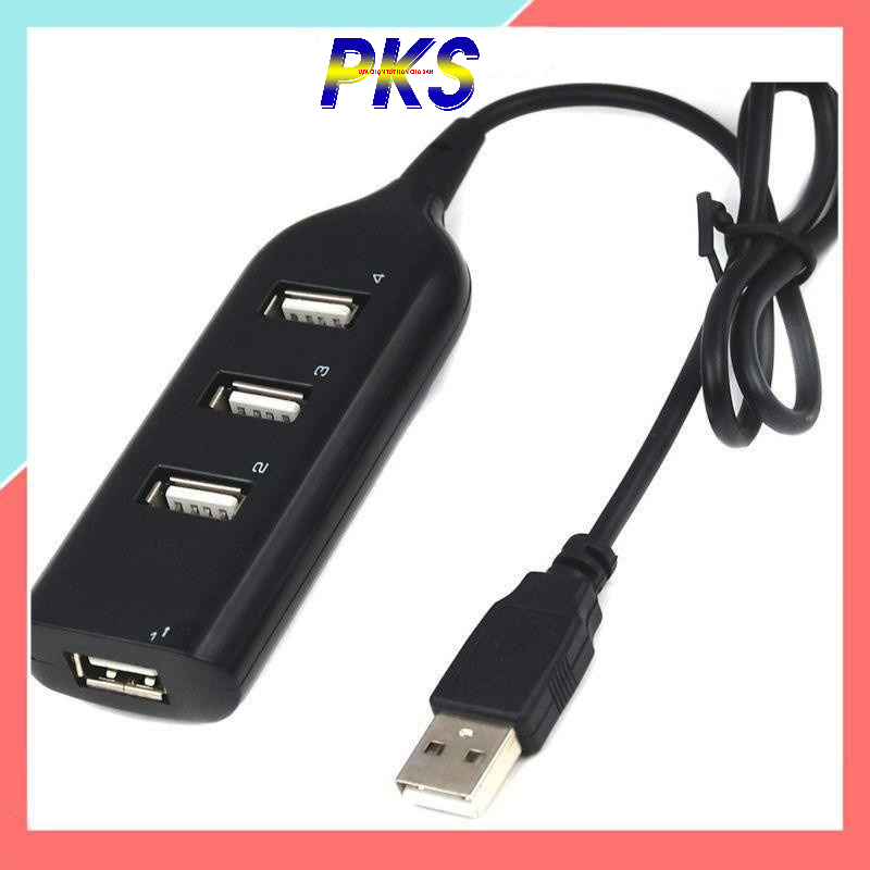 Hub chia USB 4 cổng tốc độ cao - Bộ hub 4 port USB - Màu đen