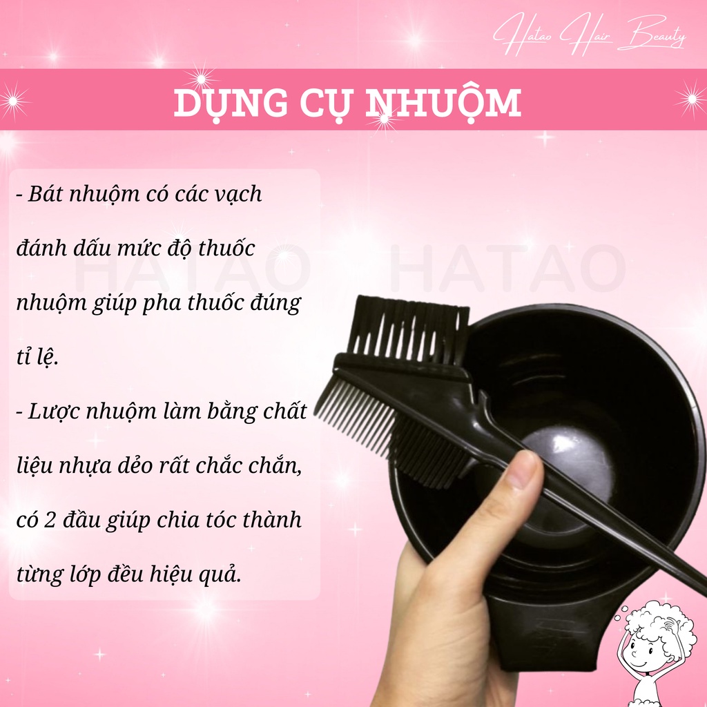 (Siêu rẻ) DỤNG CỤ NHUỘM TÓC CAO CẤP HATAO