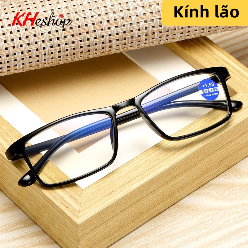 Kính Đọc Sách gọng siêu mỏng thời trang HD TR90, ánh sáng xanh đủ độ viễn mã Y3019