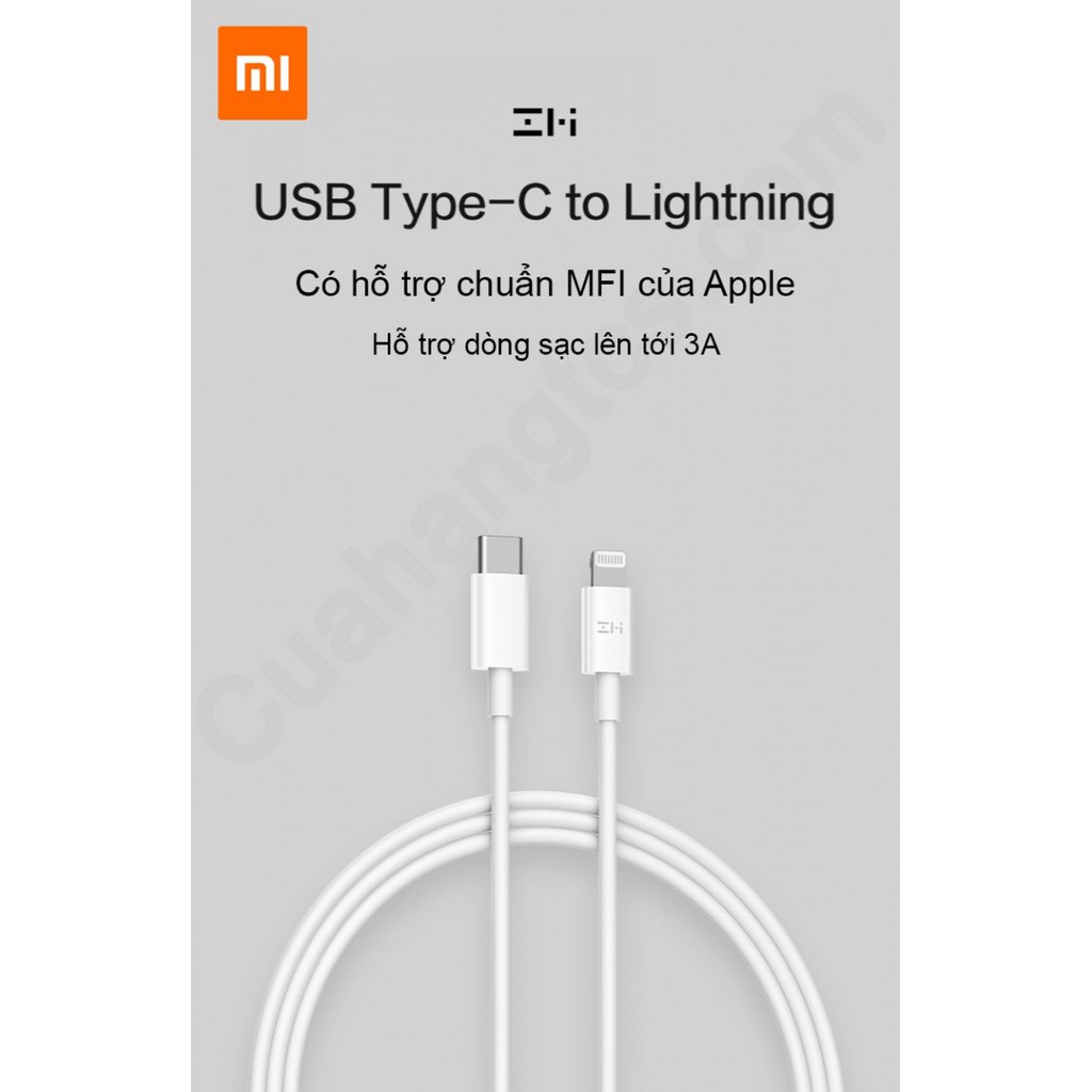 Bộ phụ kiện sạc nhanh 18W 20W dành cho điện thoại ,máy tính bảng ZMi HA622 ,HA612 ,HA711 ,AL870C - Hàng Chính Hãng