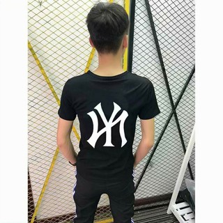 Áo Thun Nam Thể Thao Cổ Tròn Logo NY Nhiều Màu Cao Cấp Phong Cách Trẻ Trung hàng gỗc giá xưởng may (44-73KG)