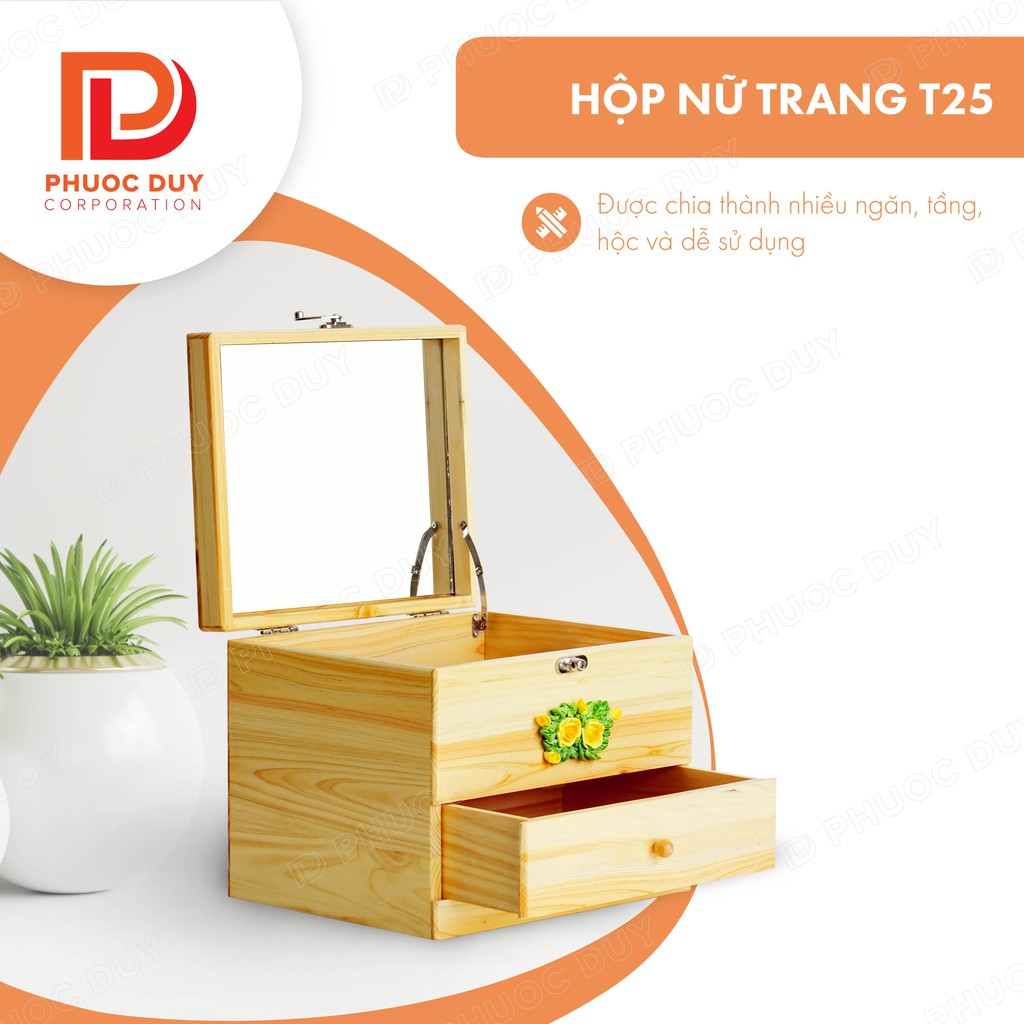 Tủ mini để bàn đa năng - Tủ nữ trang mỹ phẩm T25