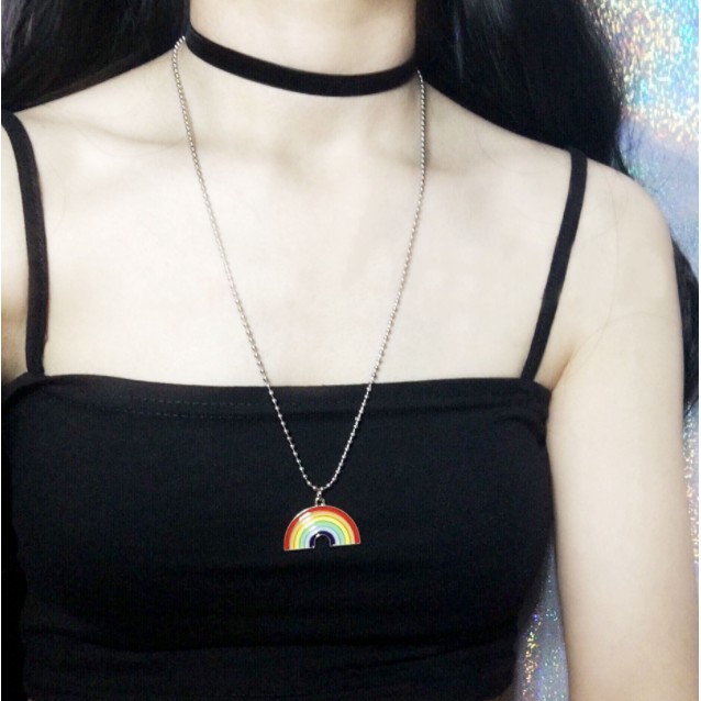 Dây Chuyền Nam Nữ Titan Cầu Vồng