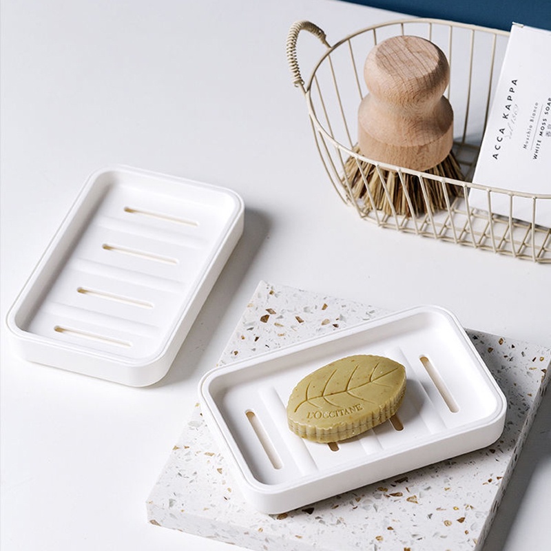 Khay Đựng Xà Phòng Hai Tầng Có Nắp handmade Sáng Tạo Đơn Giản Dành Cho Nhà Tắm CR1