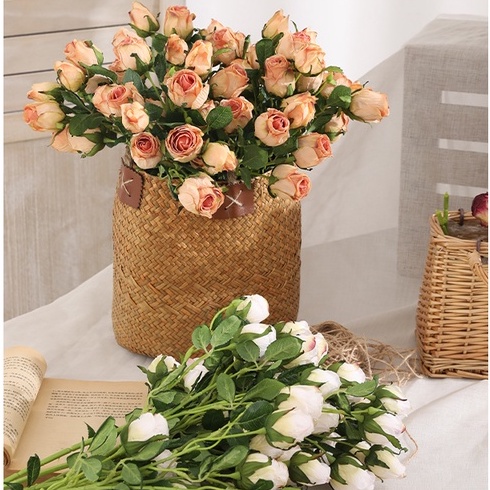 7 nhái theo hoa hồng khô, hoa nhân tạo, hoa lụa tươi, khai vị bàn, trang trí nhà