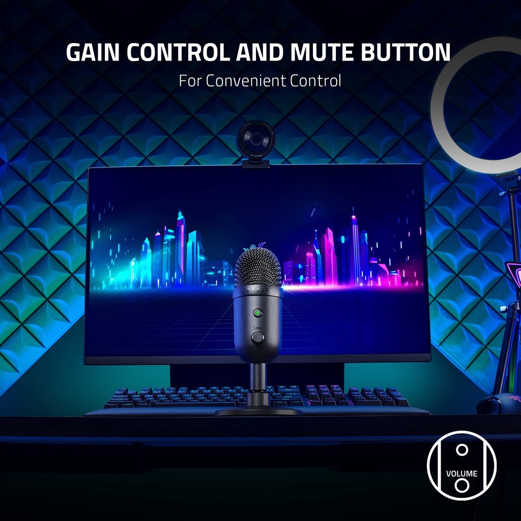 Thiết bị thu âm Razer Seiren V2 X-USB Microphone for Streamers
