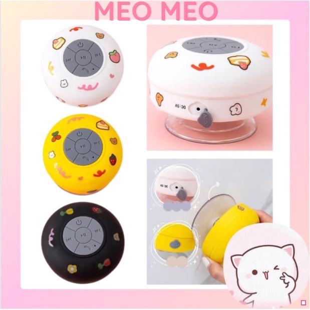 Loa Bluetooth Chống Nước Mini, Loa Chống Nước Gắn Tường Nhà Tắm Tặng Kèm Stick Cute