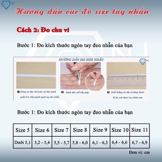 Nhẫn Hoa Đính Đá Cao Cấp Chuẩn Bạc Ta