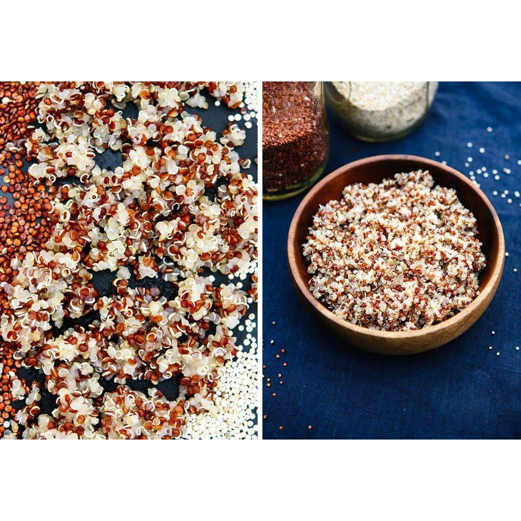 Hạt diêm mạch Quinoa hữu cơ Markal Pháp ( diêm mạch 3 màu ) gói 500g, có tách lẻ túi zip