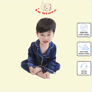 Đồ bộ Pijama cho bé trai bé gái chất lụa Cao Cấp, Đồ ngủ cho bé trai bé gái