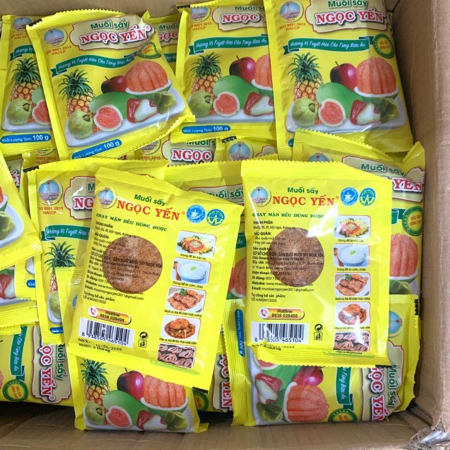 Gói Muối Sấy Chấm Hoa Quả Ngọc Yến 100g | BigBuy360 - bigbuy360.vn