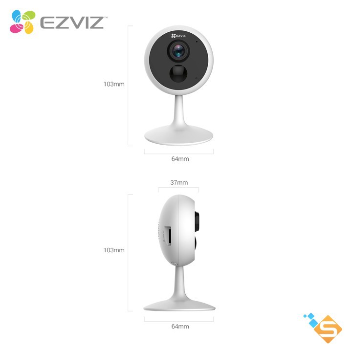 Camera Wifi Đa năng 2MP EZVIZ C1C CiC-B 2MP Full-HD (Bản Mới 2021) - Sản phẩm cao cấp từ HIKVISION - Bảo Hành 2 Năm