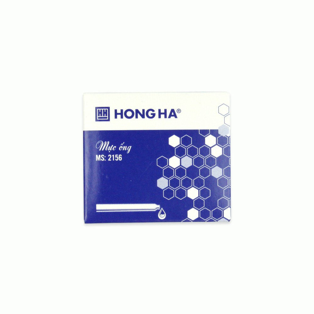 Mực ống tím Hồng Hà dành cho bút máy (2156) - hộp 6 ống