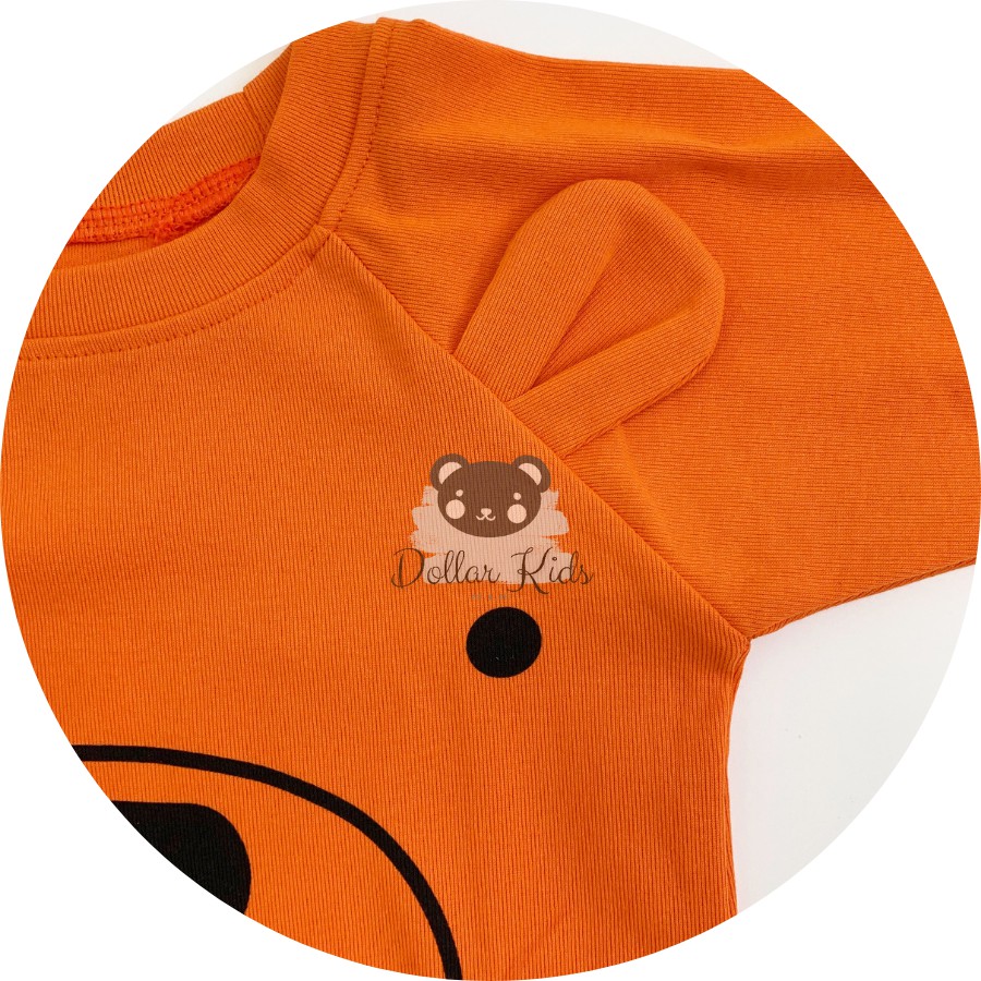 Bodysuit dài tay in gấu đáng yêu cho bé trai bé gái (4-14kg)