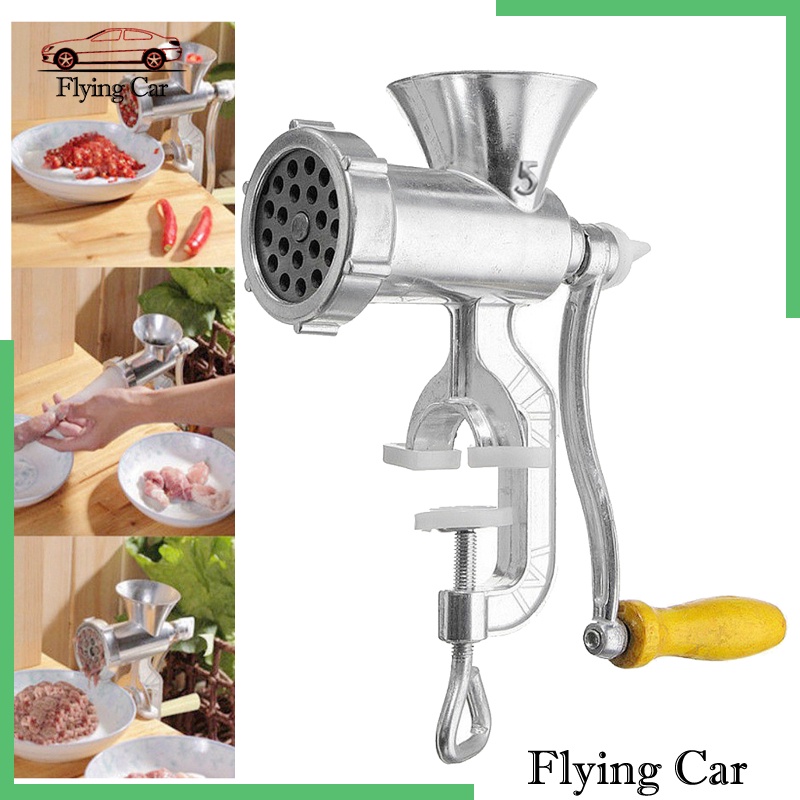 [giá giới hạn] Stainless Steel Manual Meat Grinder Mincer Tool Table Hand Crank Sausage L
