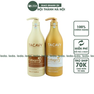 Dầu gội Tacavy collagen phục hồi giảm rụng tóc  dầu gội tacavy keratin 1000ml LEDA