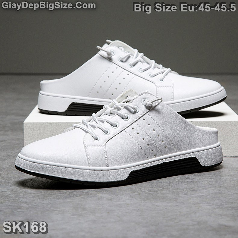 Giày Sneaker hở gót, giày thể thao big size cỡ lớn EU:45-45.5 cho nam chân to