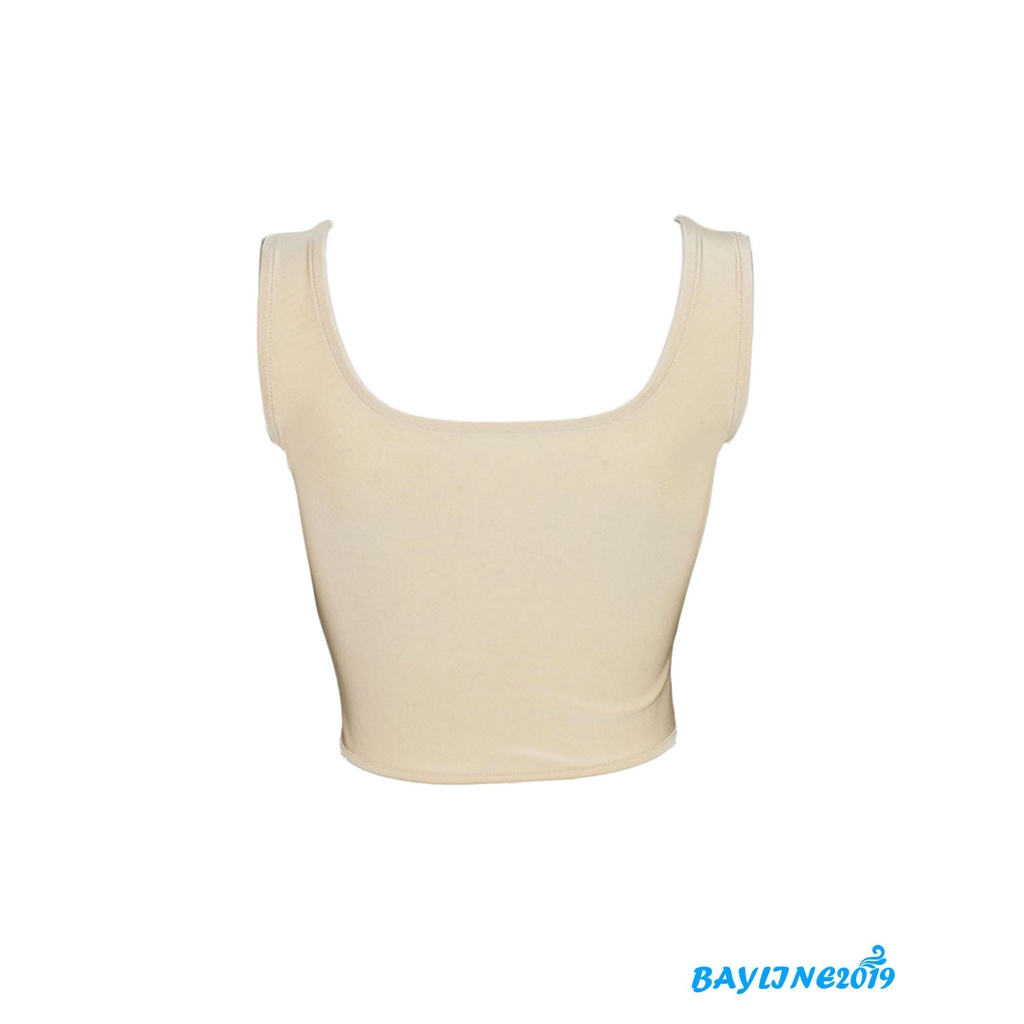 Áo Croptop Cổ Vuông Dài Tay / Không Tay Quyến Rũ Thời Trang Cho Nữ